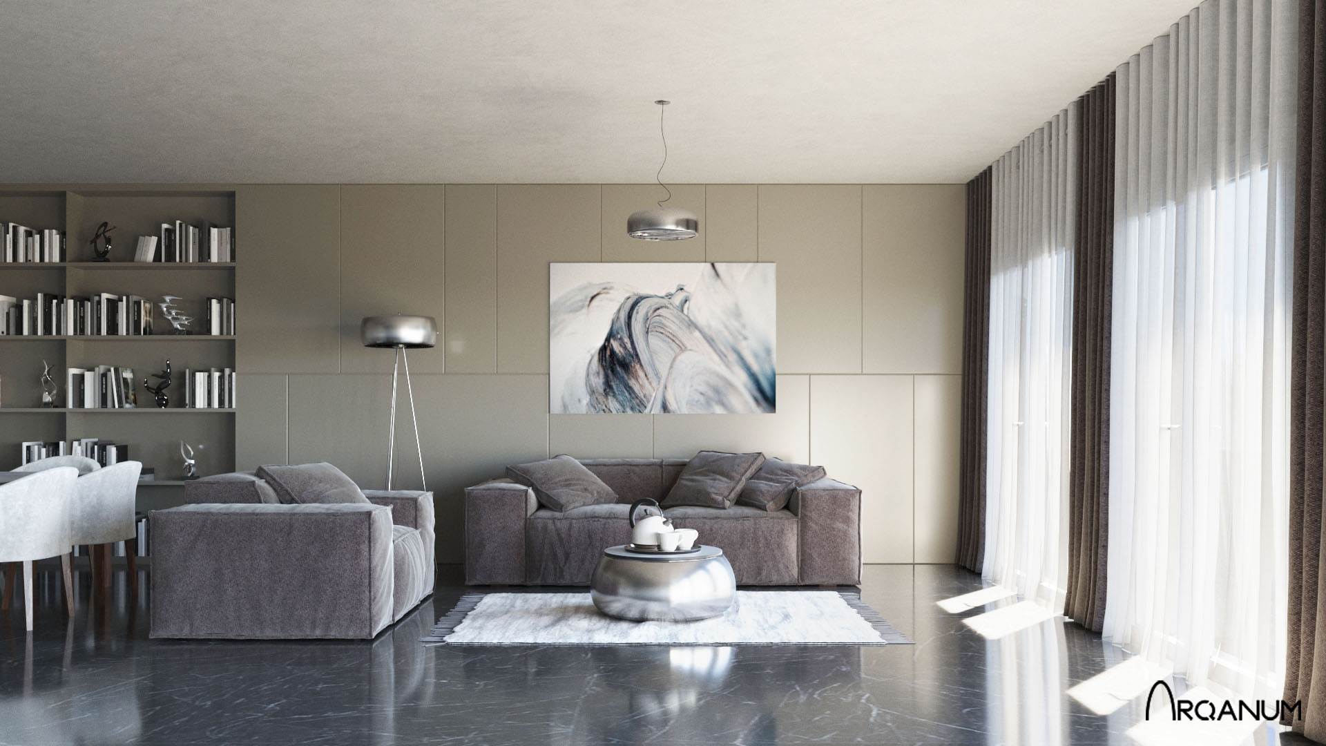 Edificio de viviendas en Valladolid, salón